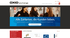 Desktop Screenshot of exchange.oxid-esales.com